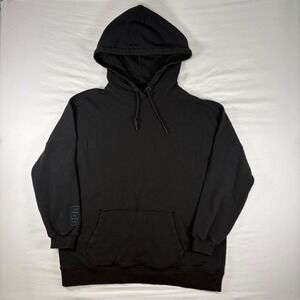 UGG Hoodie Mens XL Black RTW Recycled Cotton Modal Fleece Sweatshirt 1117734